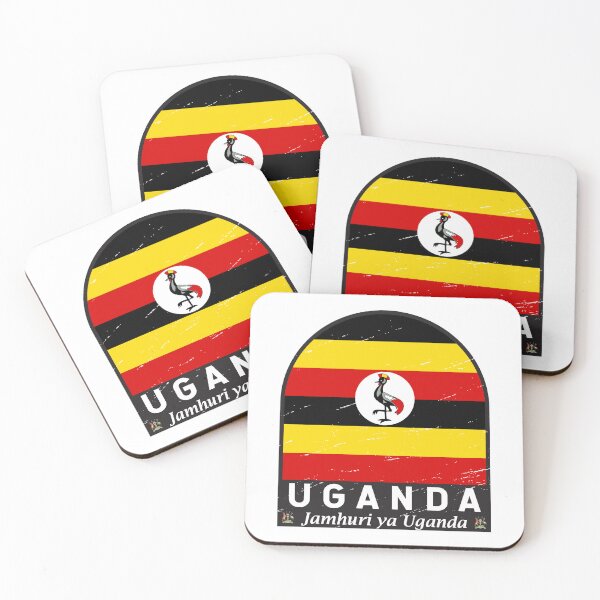 Item preview, Uganda Flag Emblem Distressed Vintage designed and sold by KrisSidDesigns.