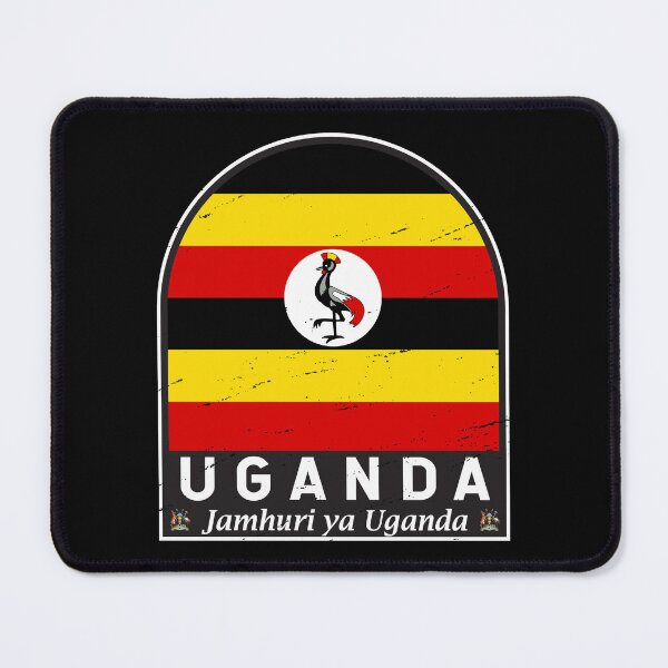 Item preview, Uganda Flag Emblem Distressed Vintage designed and sold by KrisSidDesigns.