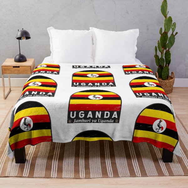 Item preview, Uganda Flag Emblem Distressed Vintage designed and sold by KrisSidDesigns.