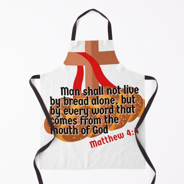 Item preview, Bible Verse Matthew 4:4, Bread Alone. designed and sold by VerseforWear.