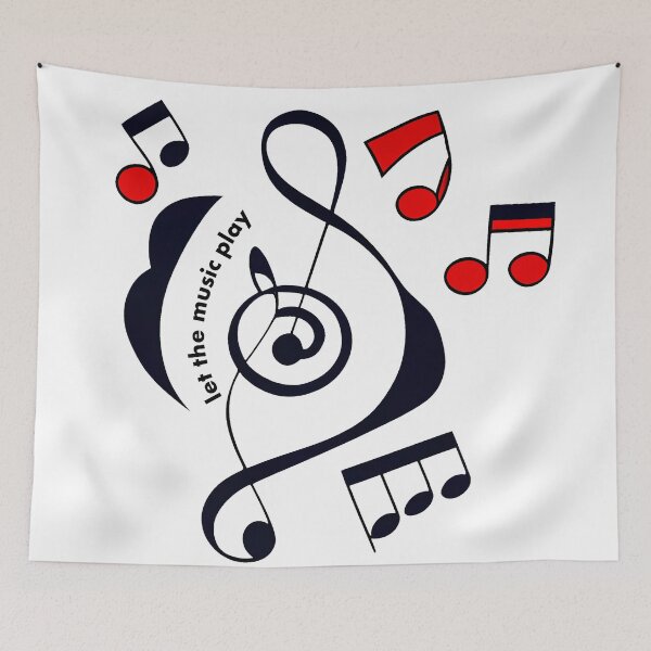 Item preview, Let The Music Play Surrealistic Cartoon Style designed and sold by KOTOdesign.