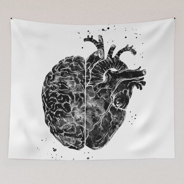 Item preview, Half Brain Half Heart designed and sold by EvasDreams.
