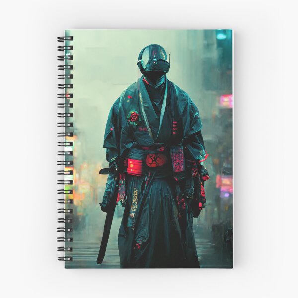 Item preview, Cyberpunk Samurai Futuristic City Poster designed and sold by JsongArtPrints.
