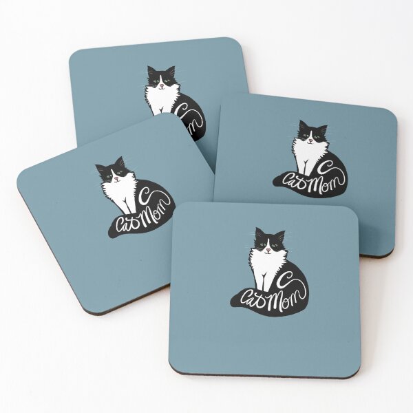 Item preview, Cat Mom Tuxedo cat art designed and sold by FrictionMaxxing.