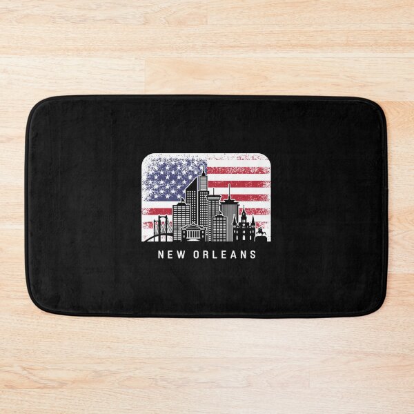 Item preview, New Orleans Louisiana Skyline Vintage American Fla designed and sold by aldiqssurugam.