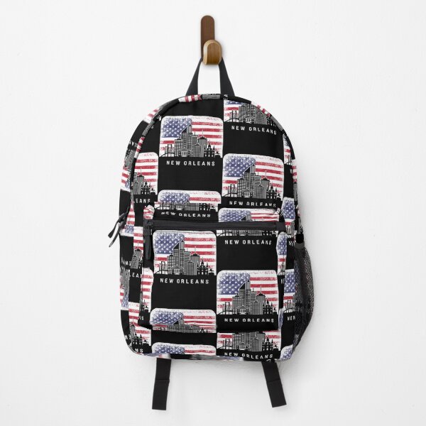 Item preview, New Orleans Louisiana Skyline Vintage American Fla designed and sold by aldiqssurugam.