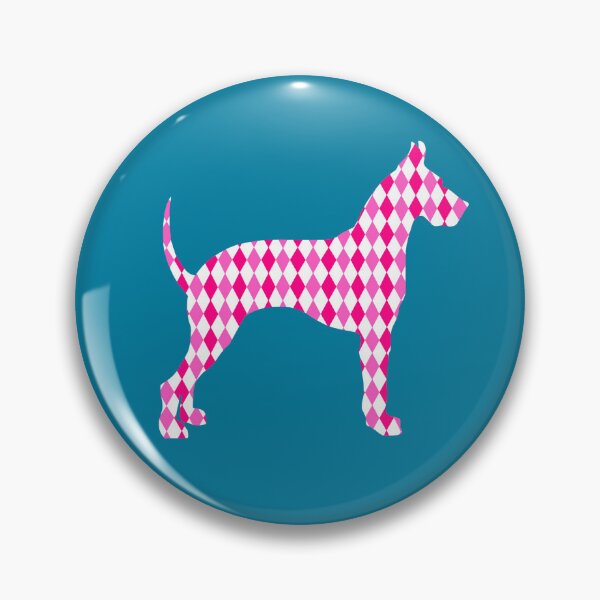 Item preview, Pink Harlequin Great Dane Silhouette designed and sold by Deborah Camp.