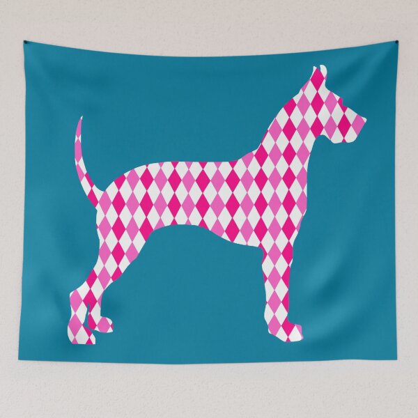 Item preview, Pink Harlequin Great Dane Silhouette designed and sold by Deborah Camp.