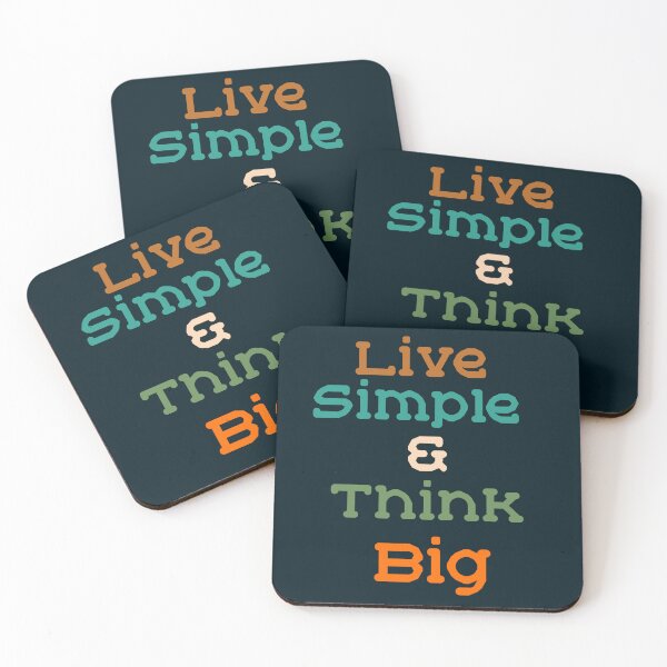 Item preview, Live Simple and Think Big  designed and sold by graycoast.