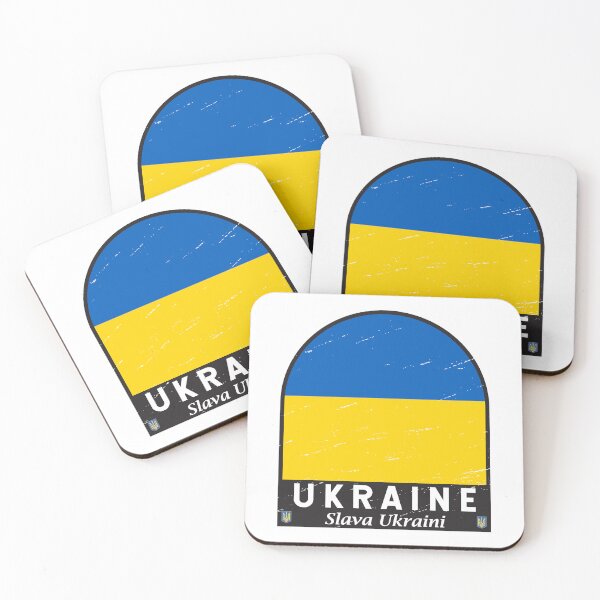 Item preview, Ukraine Flag Emblem Distressed Vintage designed and sold by KrisSidDesigns.