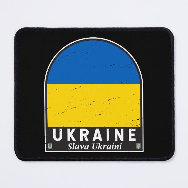 Item preview, Ukraine Flag Emblem Distressed Vintage designed and sold by KrisSidDesigns.