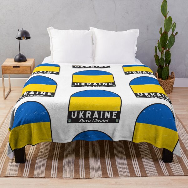 Item preview, Ukraine Flag Emblem Distressed Vintage designed and sold by KrisSidDesigns.