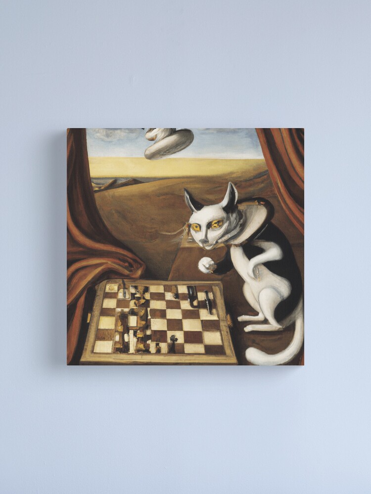 Leinwanddruck for Sale mit Schach-Brettspiel-Liebhaber Stück