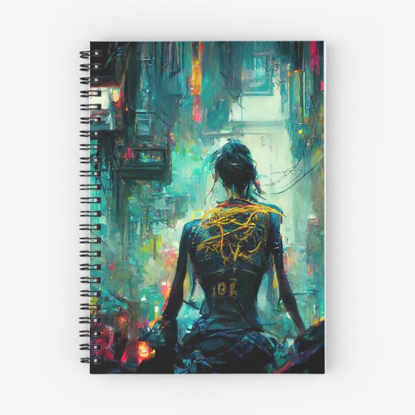 Item preview, Cyberpunk-Japanese Anime Character designed and sold by JsongArtPrints.