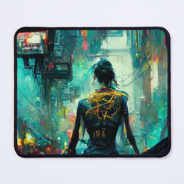 Item preview, Cyberpunk-Japanese Anime Character designed and sold by JsongArtPrints.