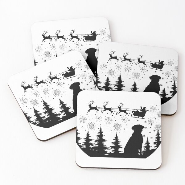 Item preview, A christmas black and white labrador. Festive Dog. Christmas Dog designed and sold by Doggymadness.