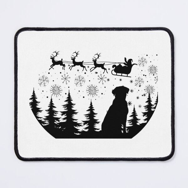 Item preview, A christmas black and white labrador. Festive Dog. Christmas Dog designed and sold by Doggymadness.