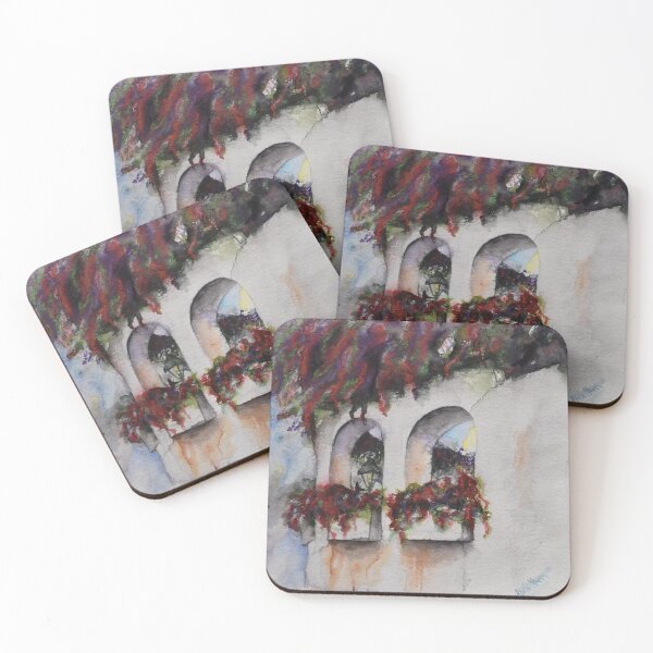 Item preview, Stucco House in Puerto de la Cruz designed and sold by AWhittenArt.