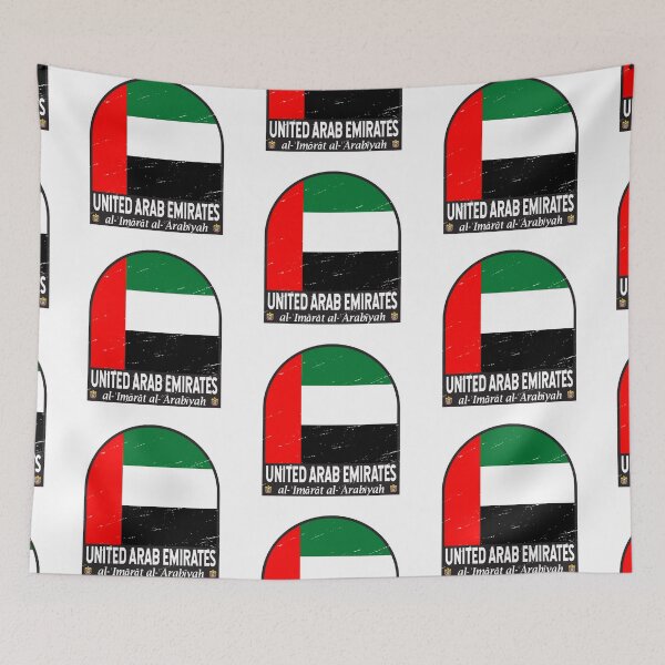 Item preview, United Arab Emirates Flag Emblem Distressed Vintage designed and sold by KrisSidDesigns.