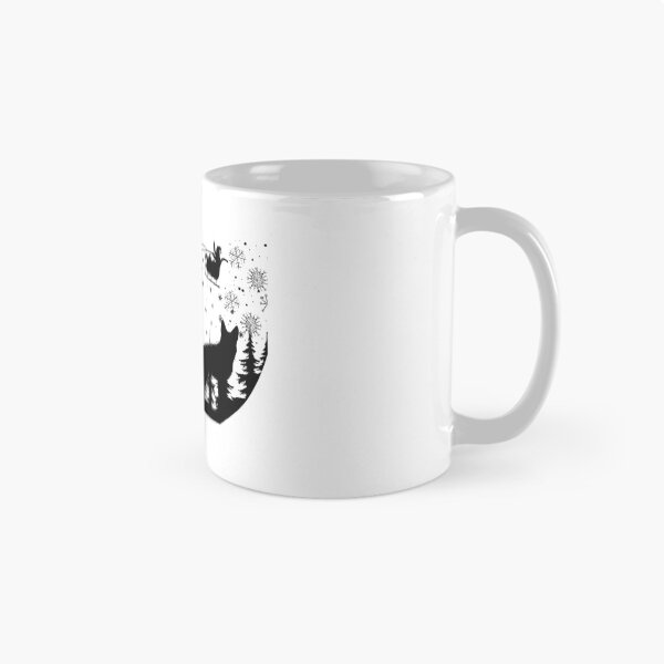 Item preview, Black and White Festive German Shepherd design. Festive Dog. Christmas dog designed and sold by Doggymadness.