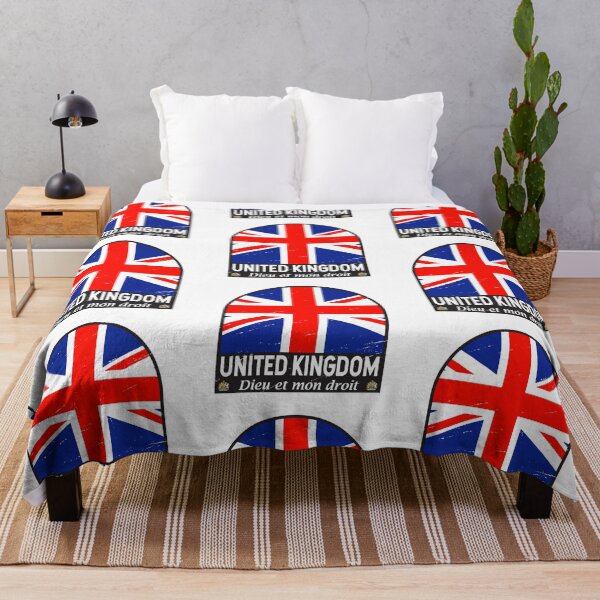 Aperçu de l'œuvre Emblème du drapeau du Royaume-Uni Vintage en détresse créée et vendue par KrisSidDesigns.