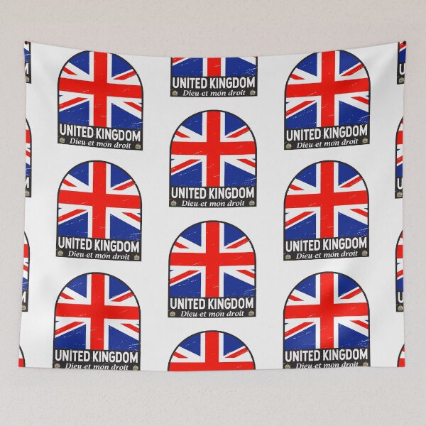 Item preview, United Kingdom Flag Emblem Distressed Vintage designed and sold by KrisSidDesigns.