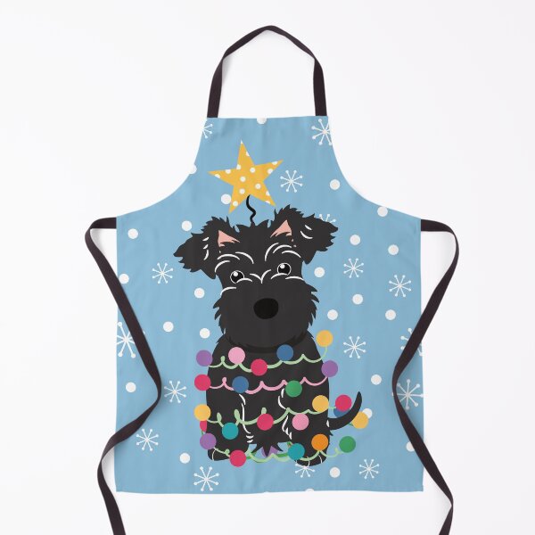 Item preview, Black Miniature Schnauzer Christmas Tree designed and sold by Lulupainting.