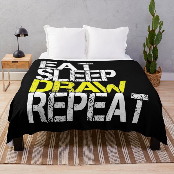 Item preview, Eat Sleep Draw Repeat, Grunge designed and sold by ACC .