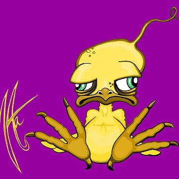 Artwork thumbnail, Grumpy Chicken  by ArtAastrup  by Marianne Aastrup