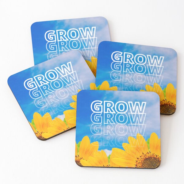 Item preview, GROW (above) - Bright Blue Sky With Yellow Sunflowers designed and sold by AliceSLee.