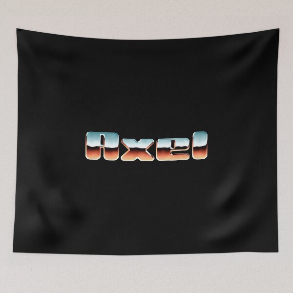 Item preview, Axel name - Cool 80s retro chrome design designed and sold by NameTheory.