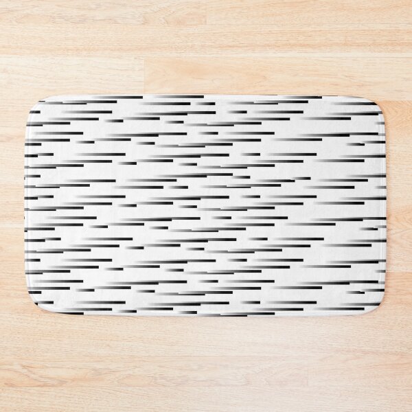 Item preview, Black and White Gradient Ombre Vertical Motion Dash Stripe Pattern designed and sold by All-Black-White.