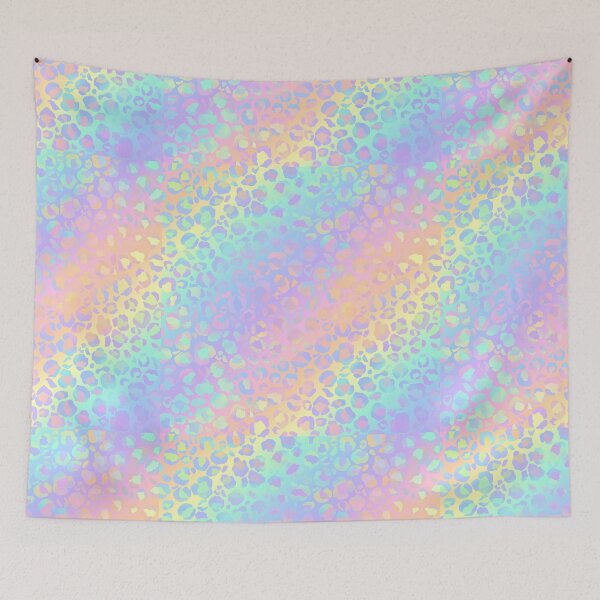 Item preview, Pastel Rainbow Opal Gradient Cheetah designed and sold by newburyboutique.