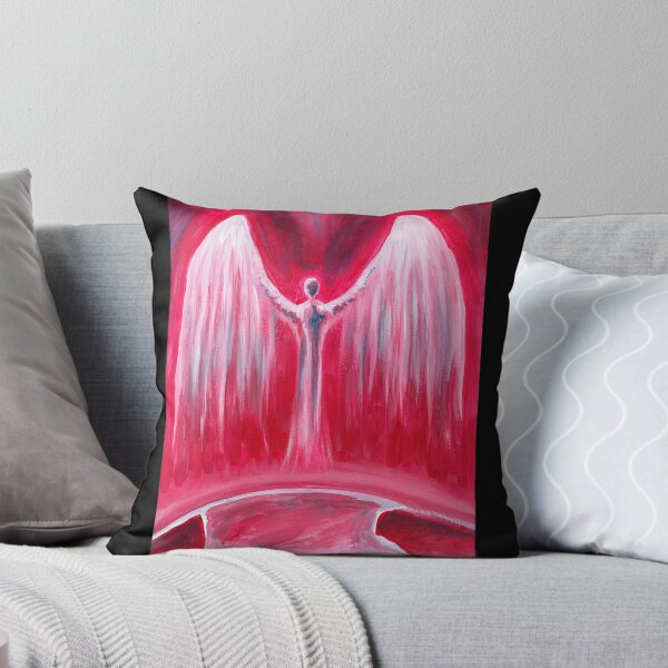 Item preview, Red Angel over Earth designed and sold by KatieClarkArt.