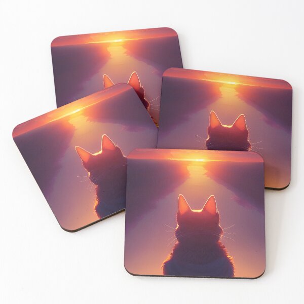 Item preview, Cat looking at a beautiful sunrise designed and sold by RK - Shop.