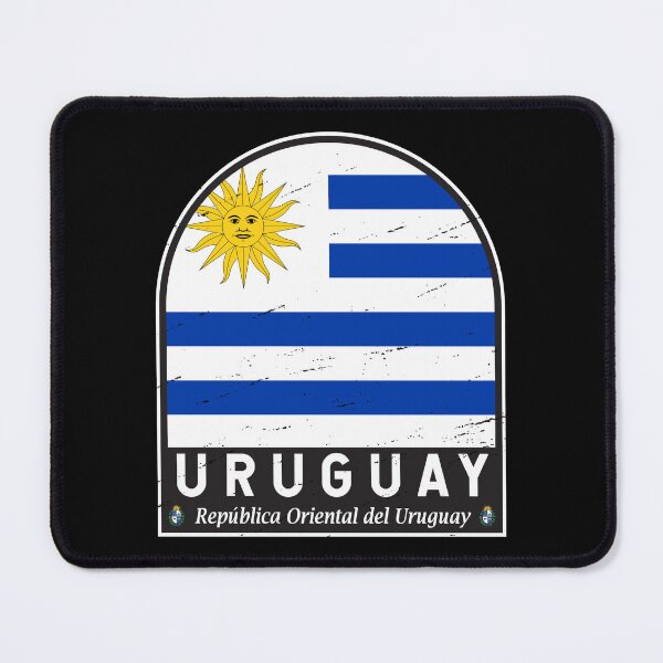 Item preview, Uruguay Flag Emblem Distressed Vintage designed and sold by KrisSidDesigns.