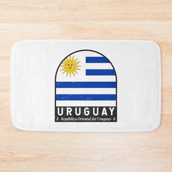 Item preview, Uruguay Flag Emblem Distressed Vintage designed and sold by KrisSidDesigns.