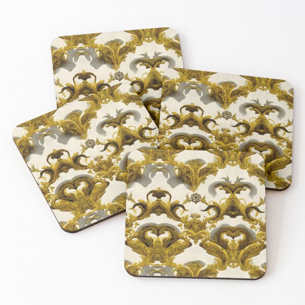 Item preview, Napoli Baroque Pattern Golden medallion 0053 designed and sold by artelligens.