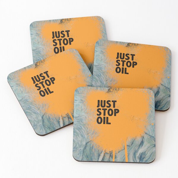 Item preview, Just Stop Oil van Gogh designed and sold by Nanika-akimoto.