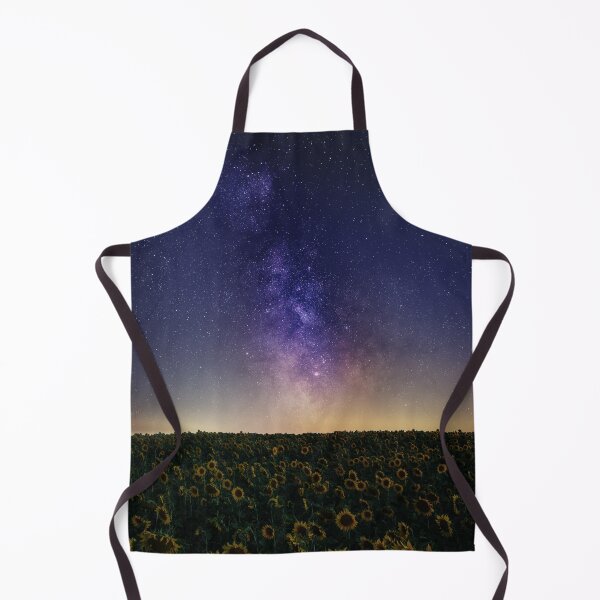 Item preview, Milky way above sunflowers field designed and sold by Dzizasyo.