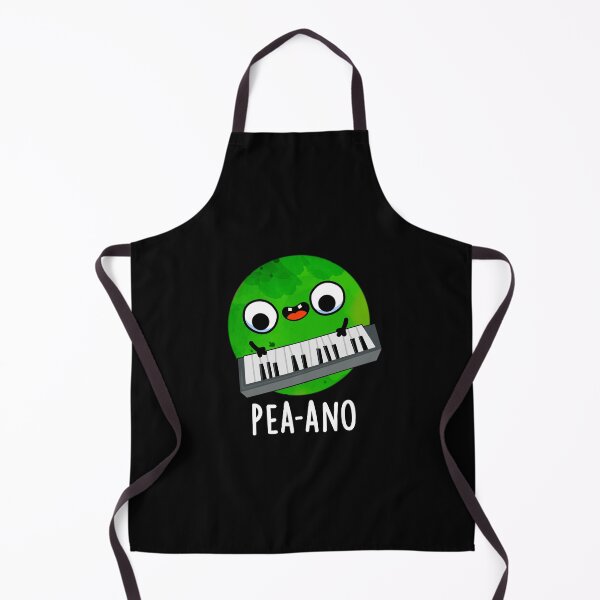 Item preview, Pea-ano Funny Music Veggie Pea Puns (Dark BG) designed and sold by punnybone.