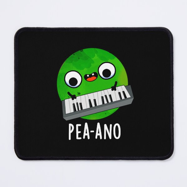 Item preview, Pea-ano Funny Music Veggie Pea Puns (Dark BG) designed and sold by punnybone.