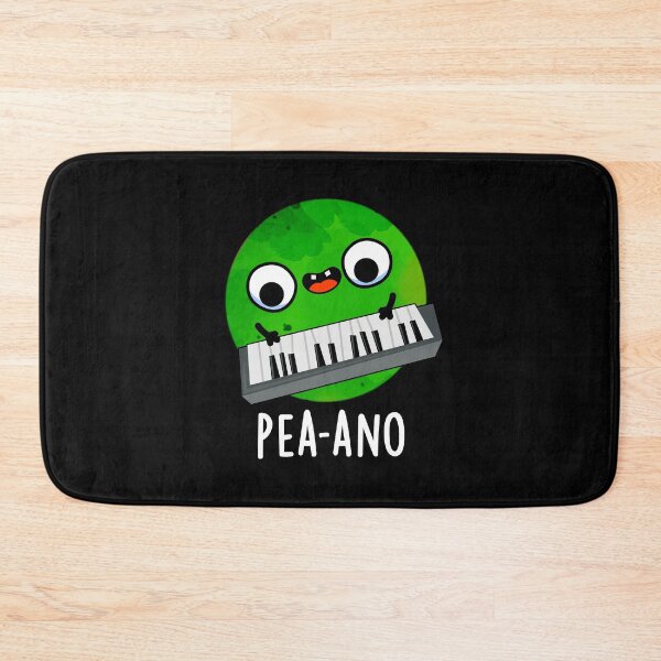 Item preview, Pea-ano Funny Music Veggie Pea Puns (Dark BG) designed and sold by punnybone.