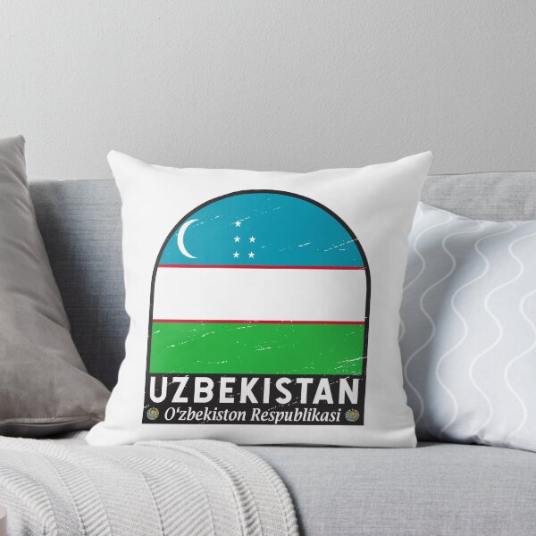 Item preview, Uzbekistan Flag Emblem Distressed Vintage designed and sold by KrisSidDesigns.