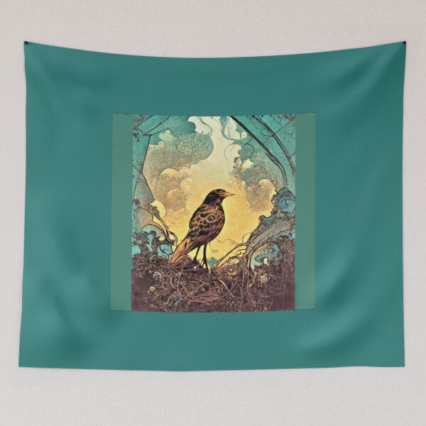Item preview, Feathered Fantasy: A Large Brown Bird in his Palace designed and sold by factory88.