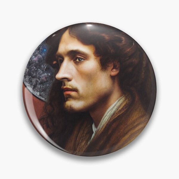 Item preview, Pre raphaelite man with long hair designed and sold by The-11th-Floor.