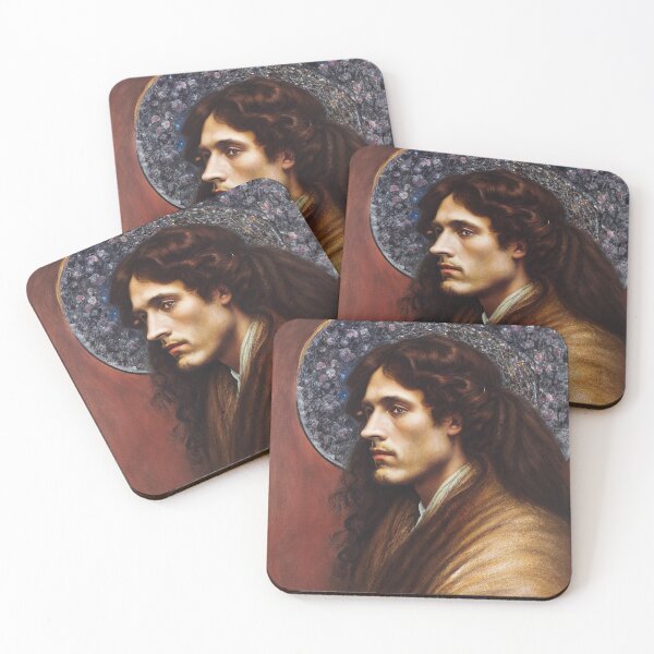 Item preview, Pre raphaelite man with long hair designed and sold by The-11th-Floor.