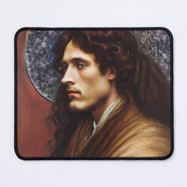 Item preview, Pre raphaelite man with long hair designed and sold by The-11th-Floor.