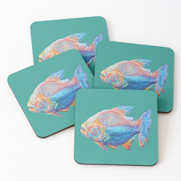 Item preview, Anxious Pastel Pacu Fish  designed and sold by ginaisarty.