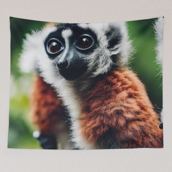 Item preview, Cute lemur chilling in the forest designed and sold by RK - Shop.